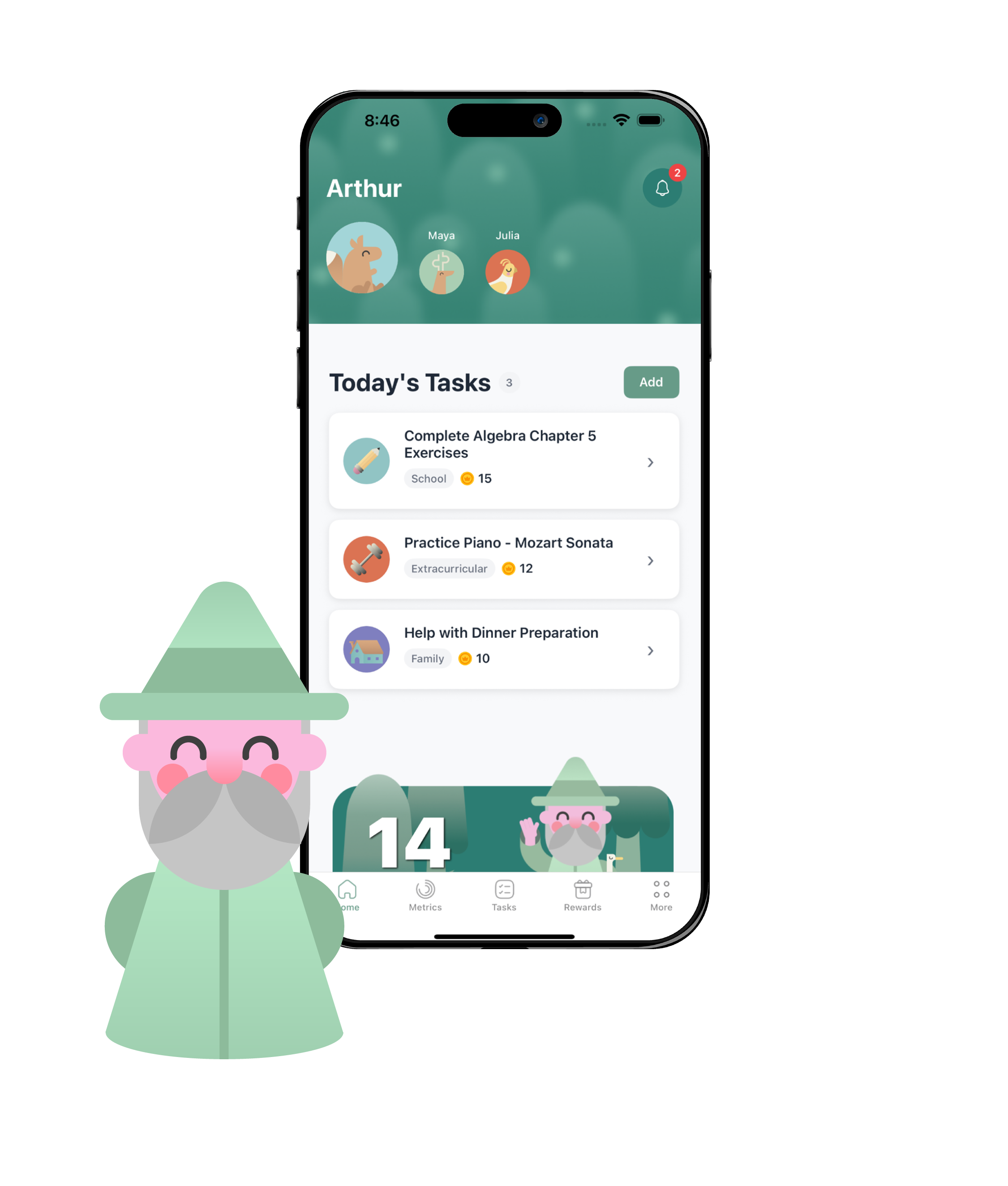 App screen: Clear Expectations, Fewer Fights
